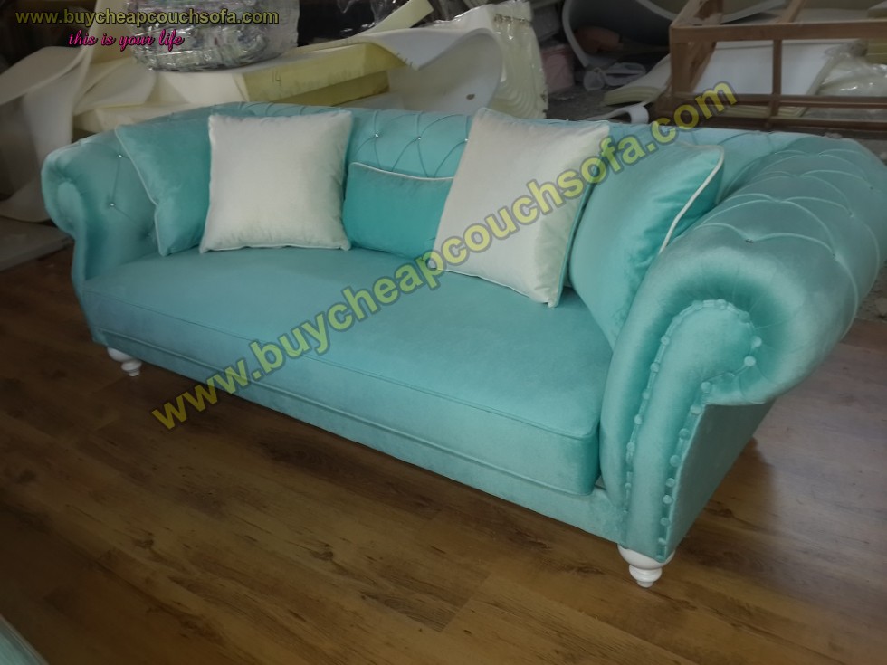 turquoise velvet sofa bed